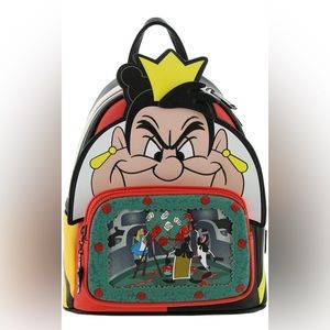 Loungefly Disney Villains Scene Series Queen of Hearts Mini Backpack